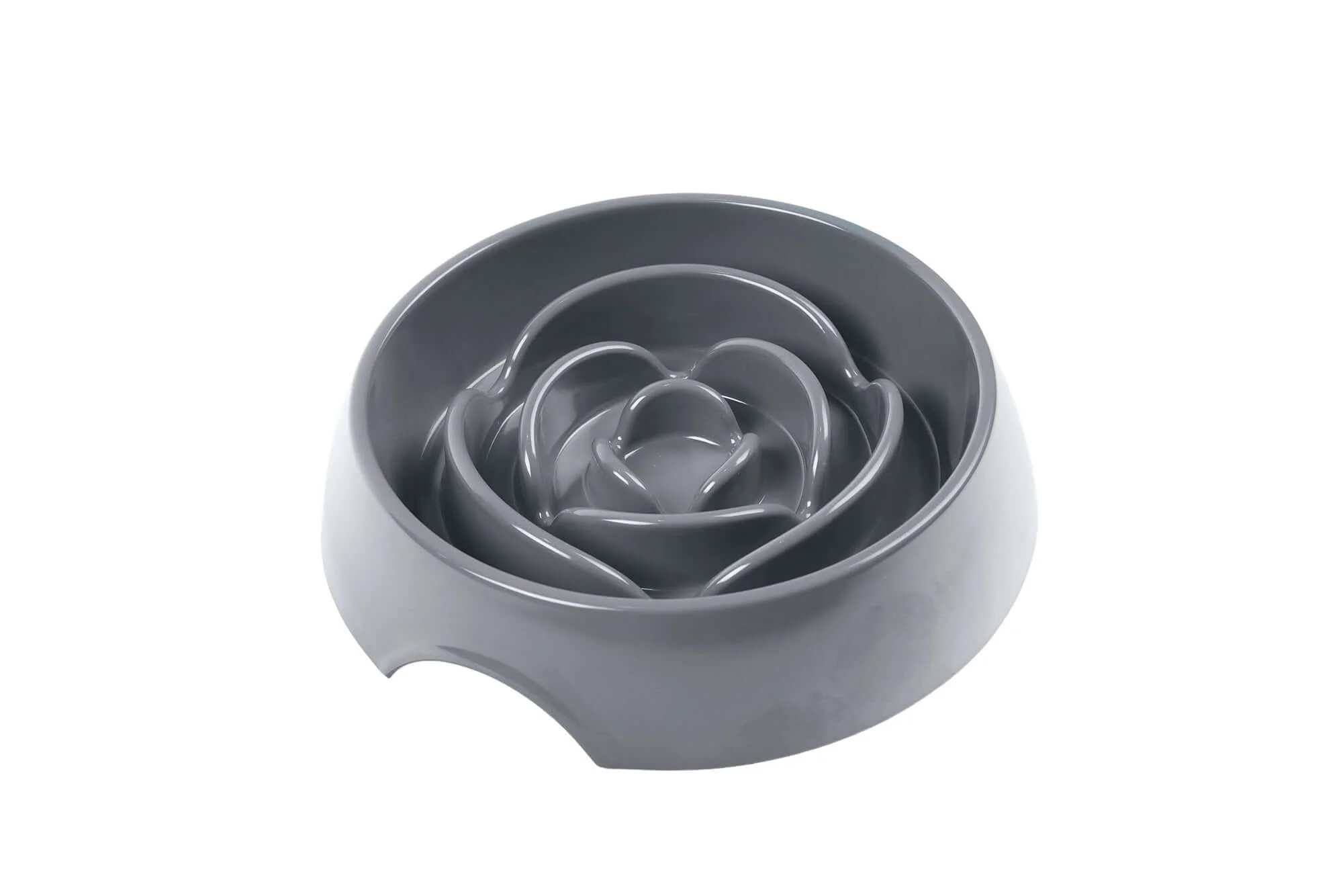 Messy Mutts Interactive Slow Feeder Gray