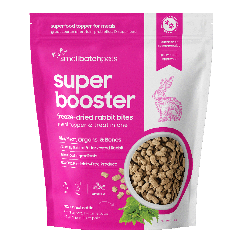 SmallBatch Super Booster Freeze Dried Rabbit Bites 7oz – RedRidge Pet ...