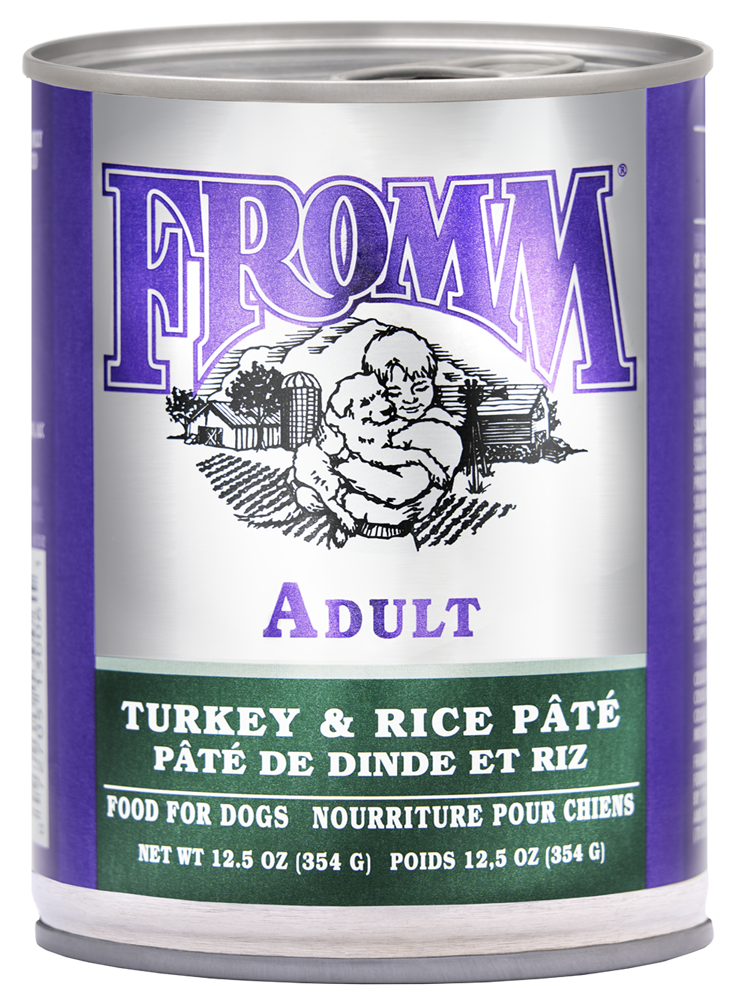Fromm Canned Dog Food Classic Adult Turkey & Rice Pate 12.5oz