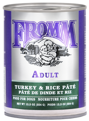 Fromm Canned Dog Food Classic Adult Turkey & Rice Pate 12.5oz