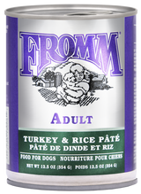 Fromm Canned Dog Food Classic Adult Turkey & Rice Pate 12.5oz