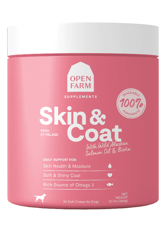 Open Farm Skin & Coat Supplement Chews 90 Count