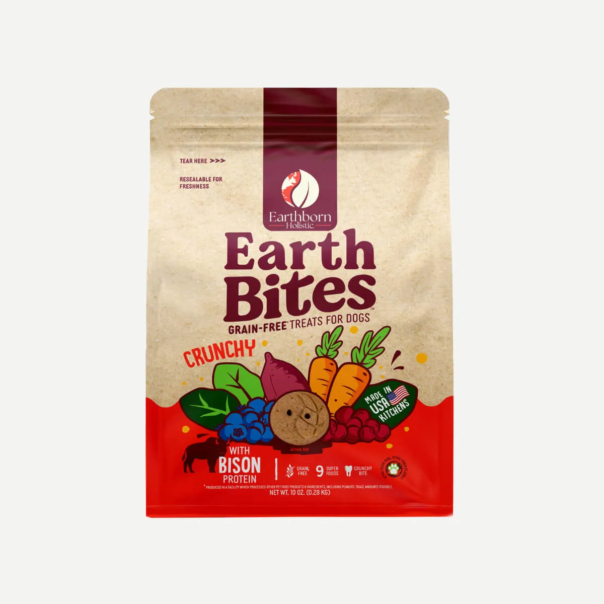 Earthborn EarthBites Crunchy Bison Meal Biscuits