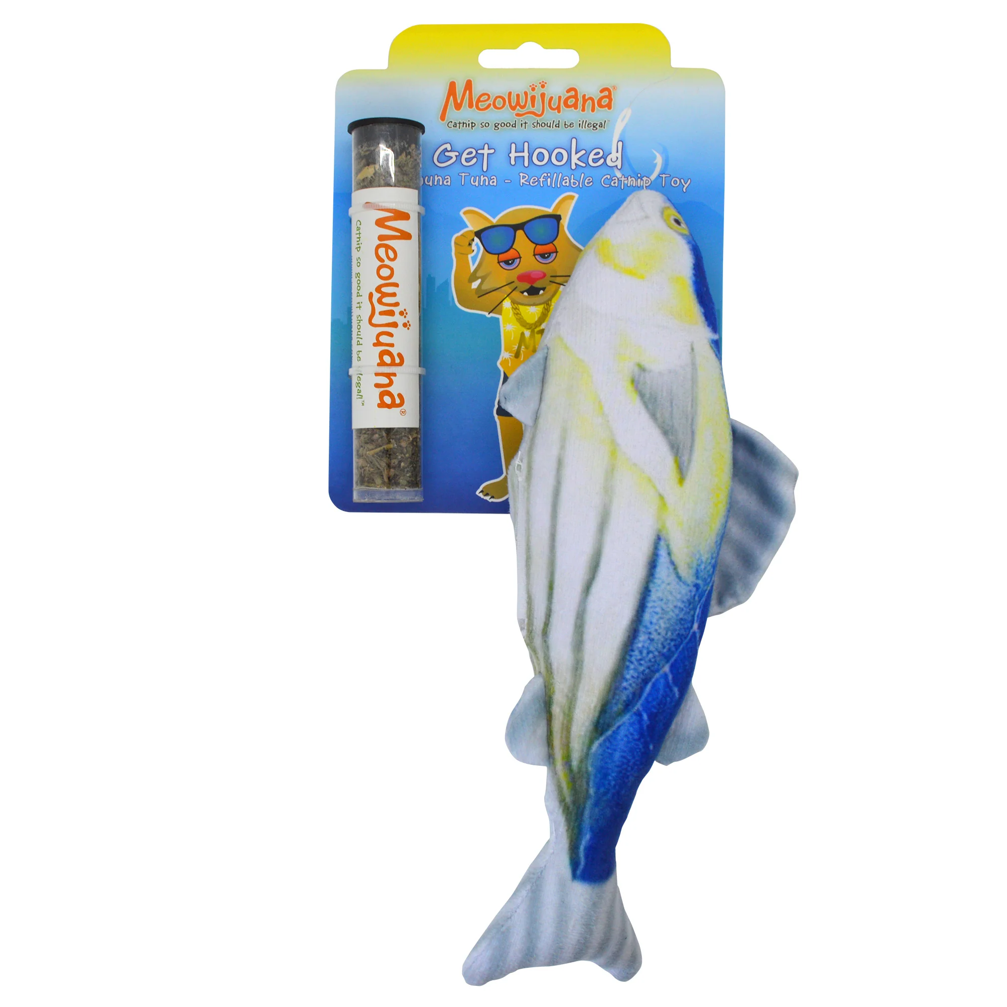 Meowijuana Get Hooked Kahuna Refillable Catnip Cat Toy