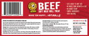 Happy Howie's Beef Soft Meat Roll Treat 12oz
