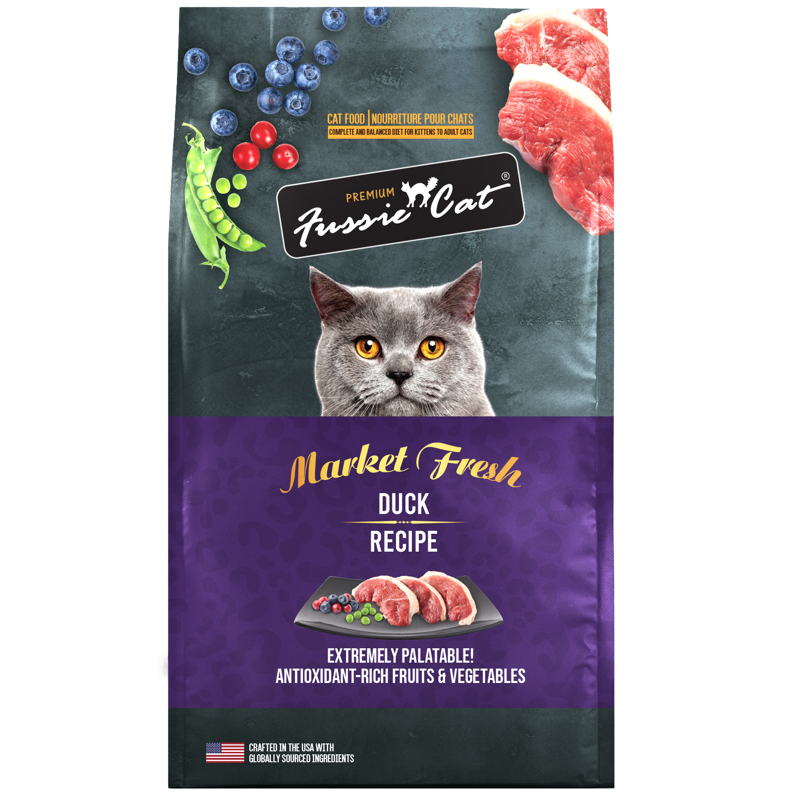 Fussie Cat Duck Dry Food