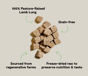 Open Farm Freeze Dried Raw Cubes Lamb Lung 3oz