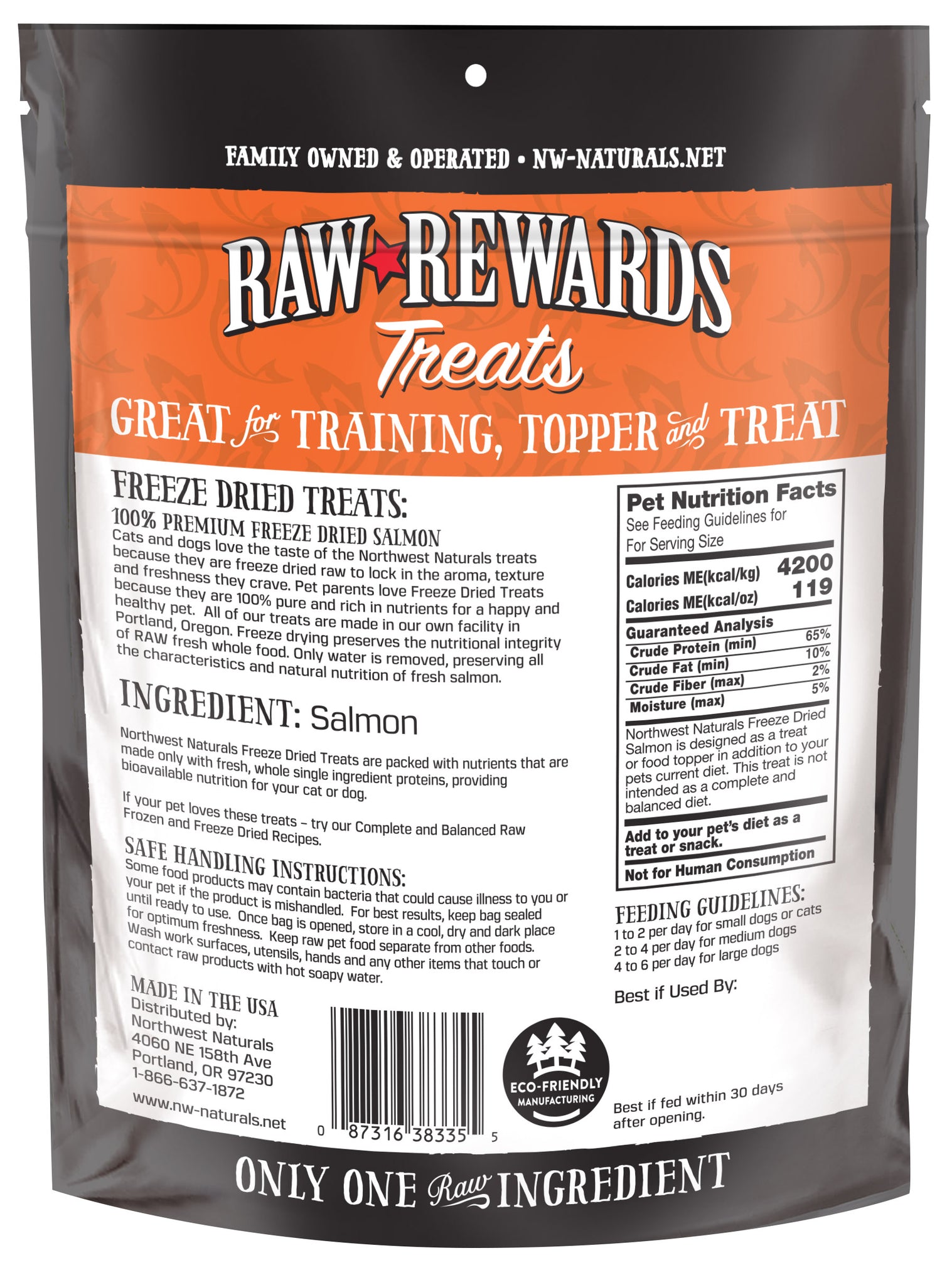 Northwest Naturals Freeze Dried Salmon Treats 2.5oz