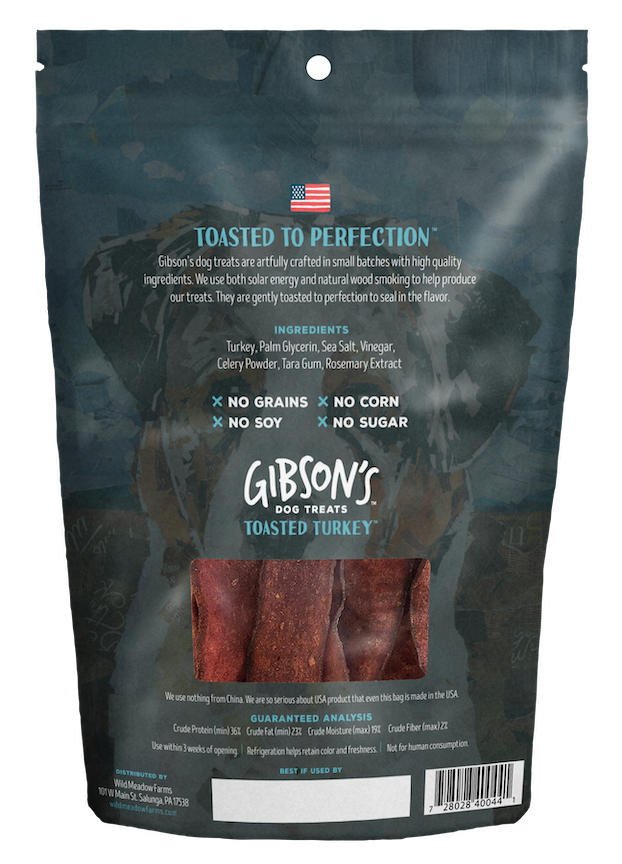 Gibsons Toasted Turkey Jerky Treats 3oz