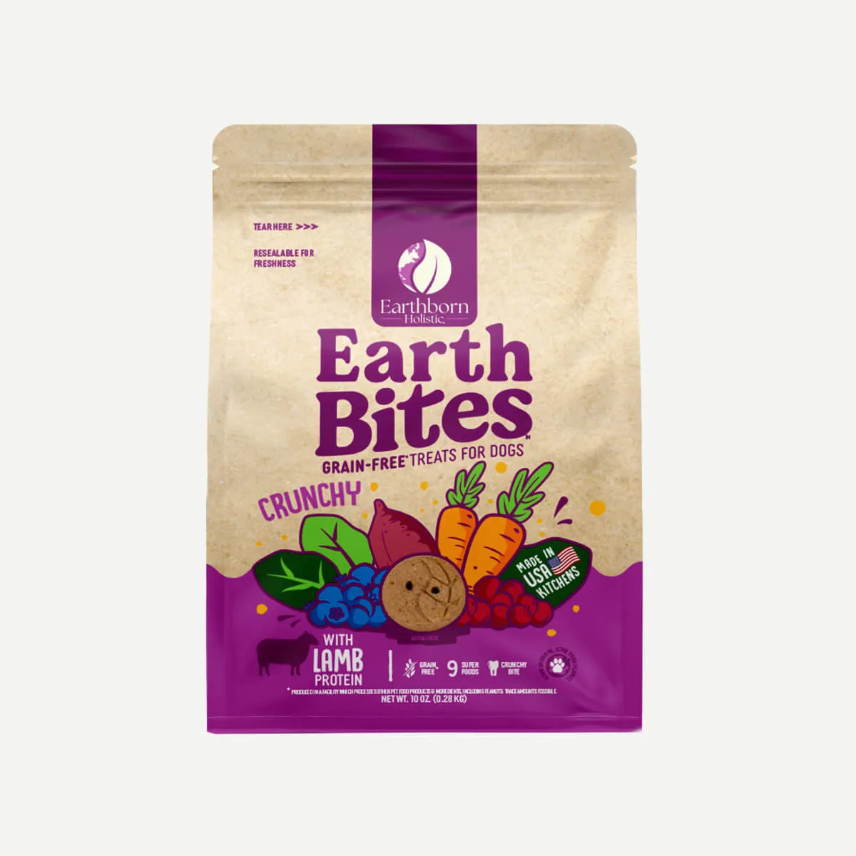 Earthborn EarthBites Crunchy Lamb Meal Biscuits
