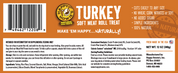 Happy Howie's Turkey Soft Meat Roll Treat 12oz