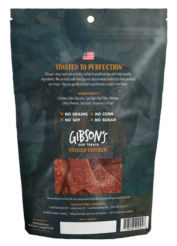 Gibsons Toasted Chicken Jerky Treats 3oz