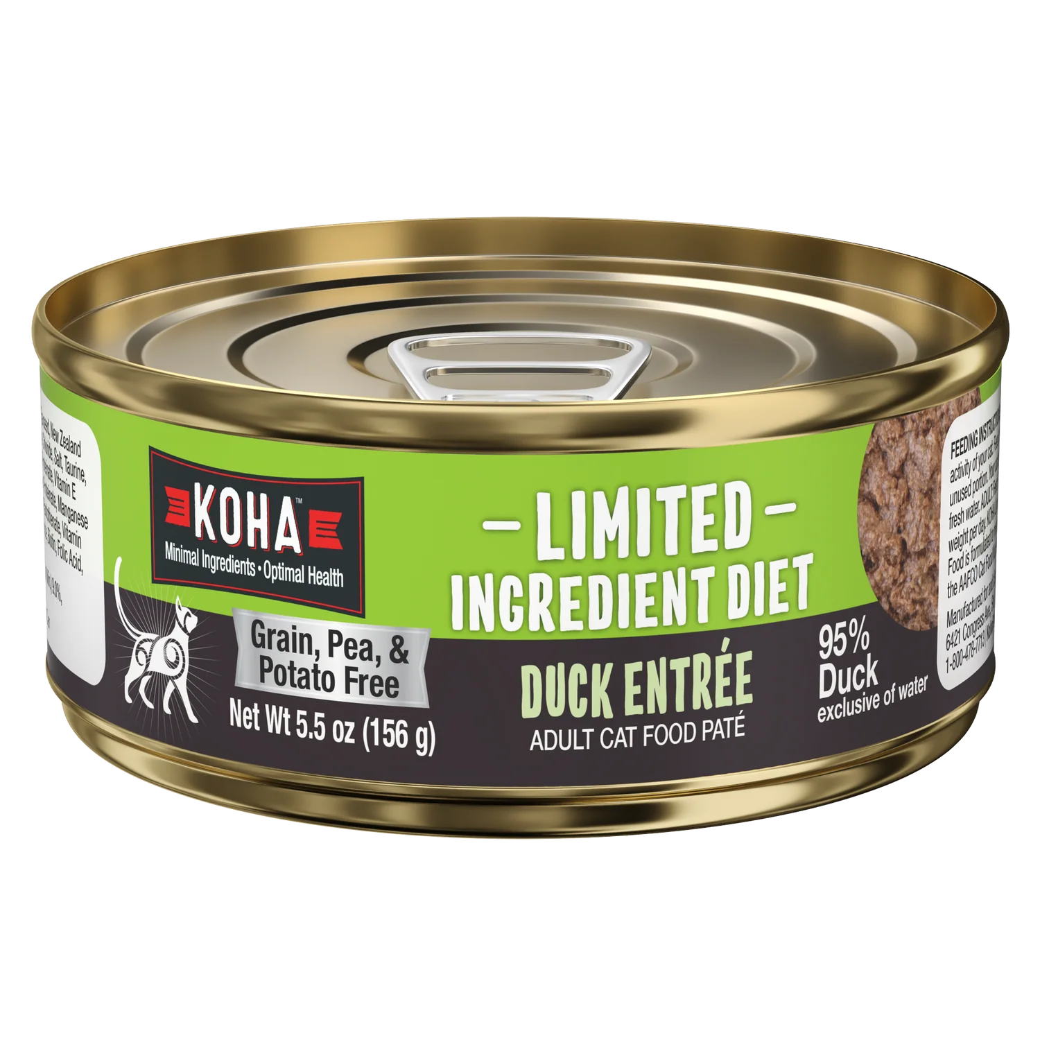 Koha Canned Cat Food Limited Ingredient Diet Duck Pate