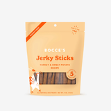 Bocce's Grazers Turkey & Sweet Potato Jerky Sticks 4oz
