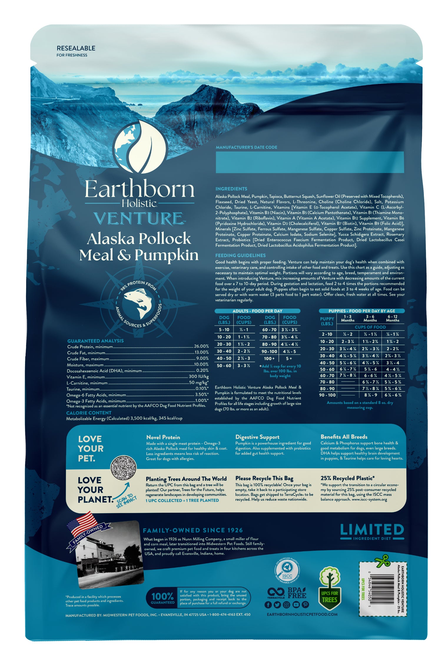 Earthborn Venture Pollock & Pumpkin