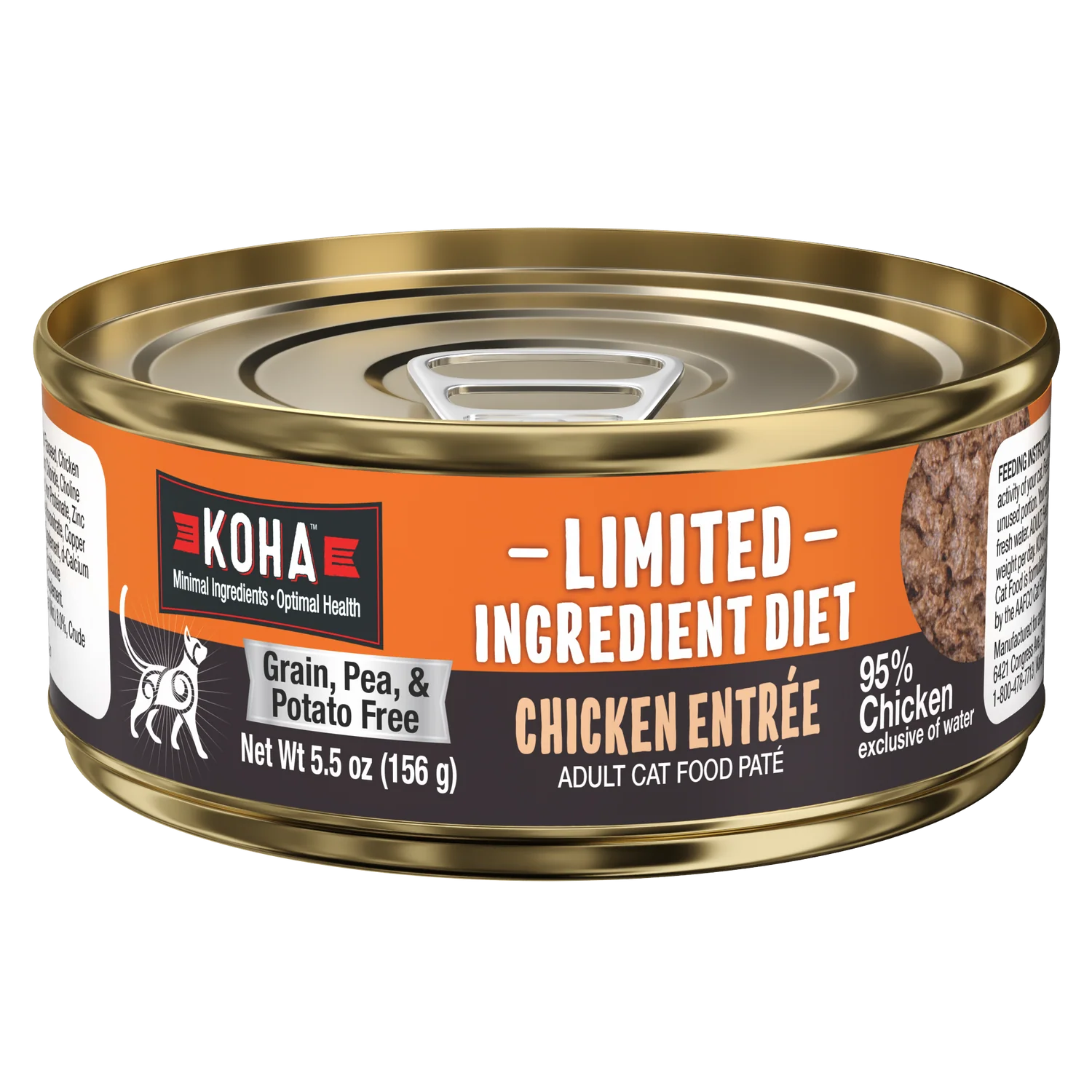 Koha Canned Cat Food Limited Ingredient Diet Chicken Pate