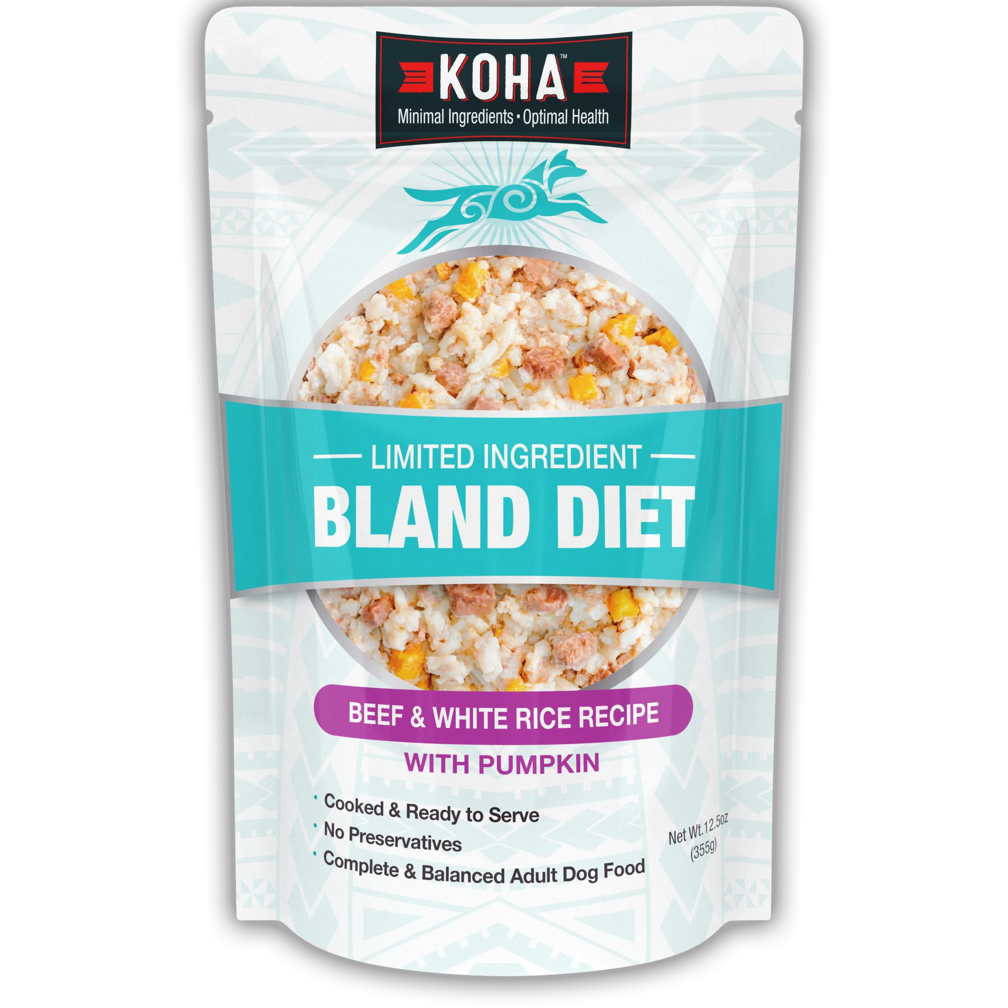 Koha Limited Ingredient Bland Diet Beef & White Rice Recipe 12.5oz