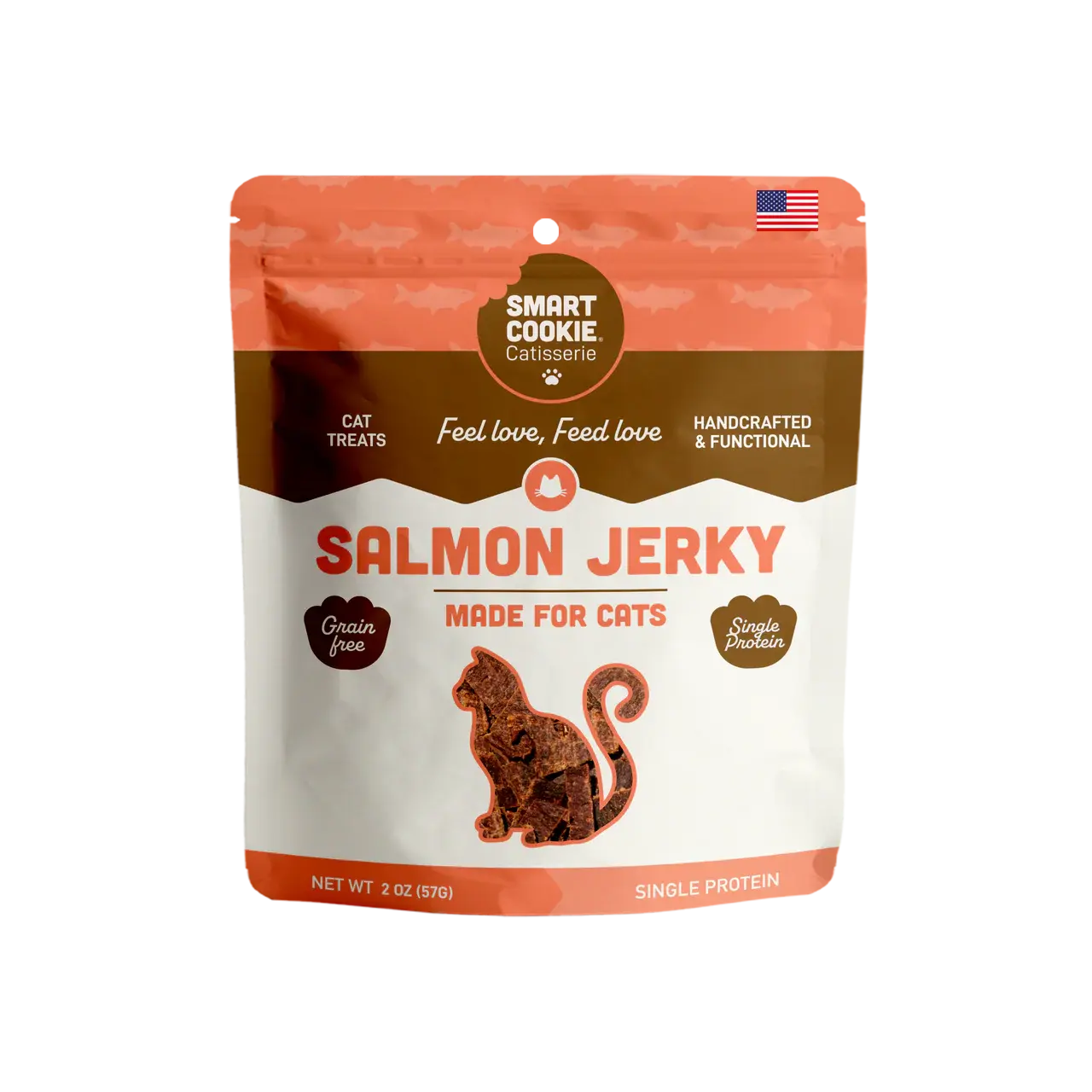 Smart Cookie Cat Salmon Jerky 2oz