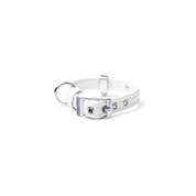 My Family Saint Tropez Dog Collar White 3/8 Inch Width