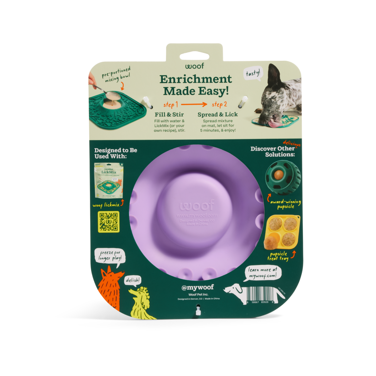 Woof LickMat Lavender