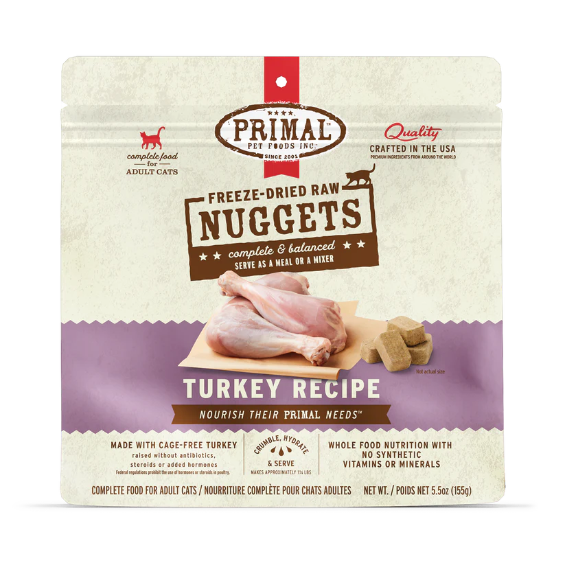 Primal Freeze Dried Cat Food Turkey