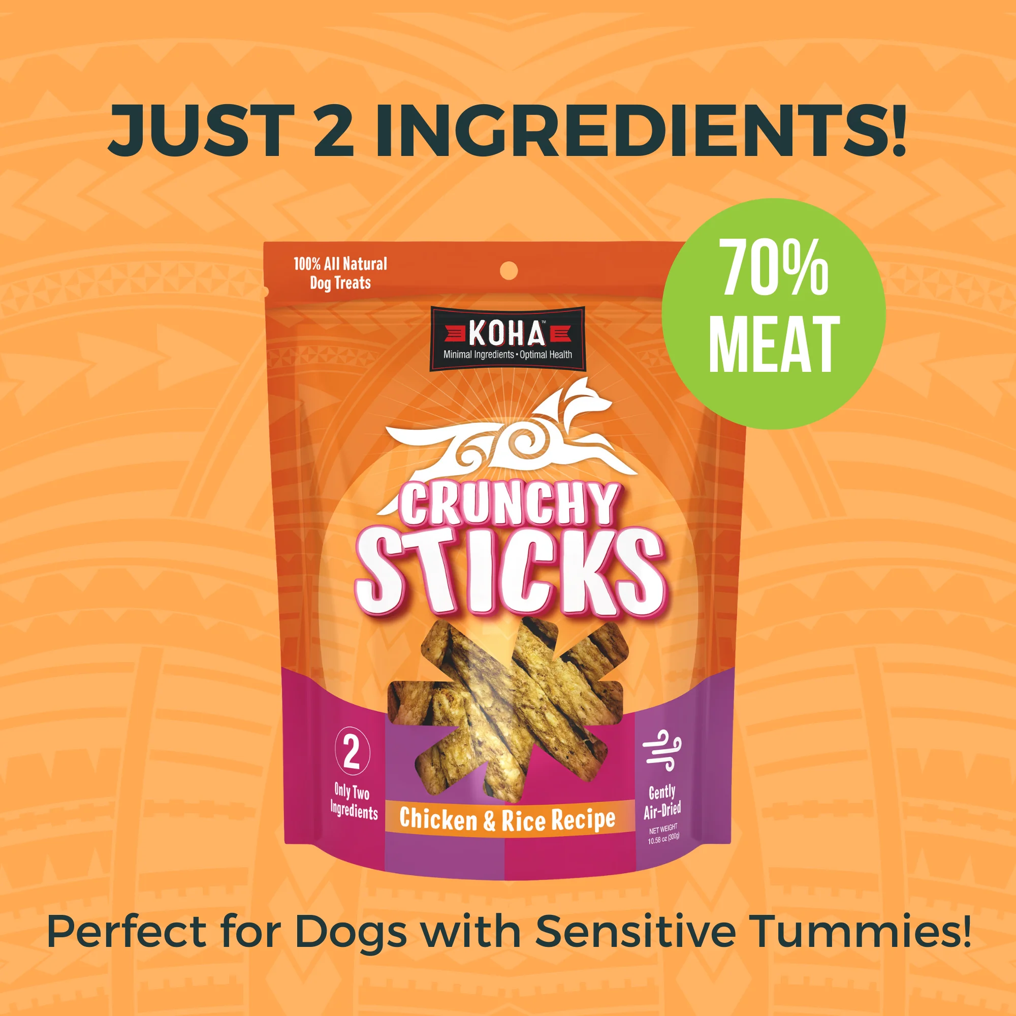 Koha Crunchy Sticks Chicken & Rice 10.5oz