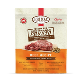 Primal Raw Dog Food Pronto Beef Formula 4lb