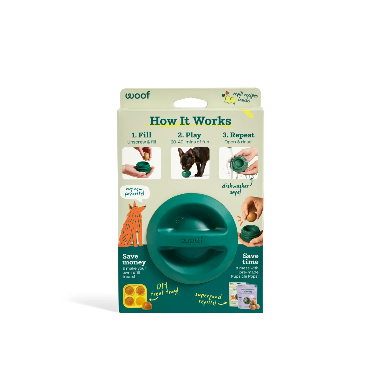 Woof Pupsicle Green