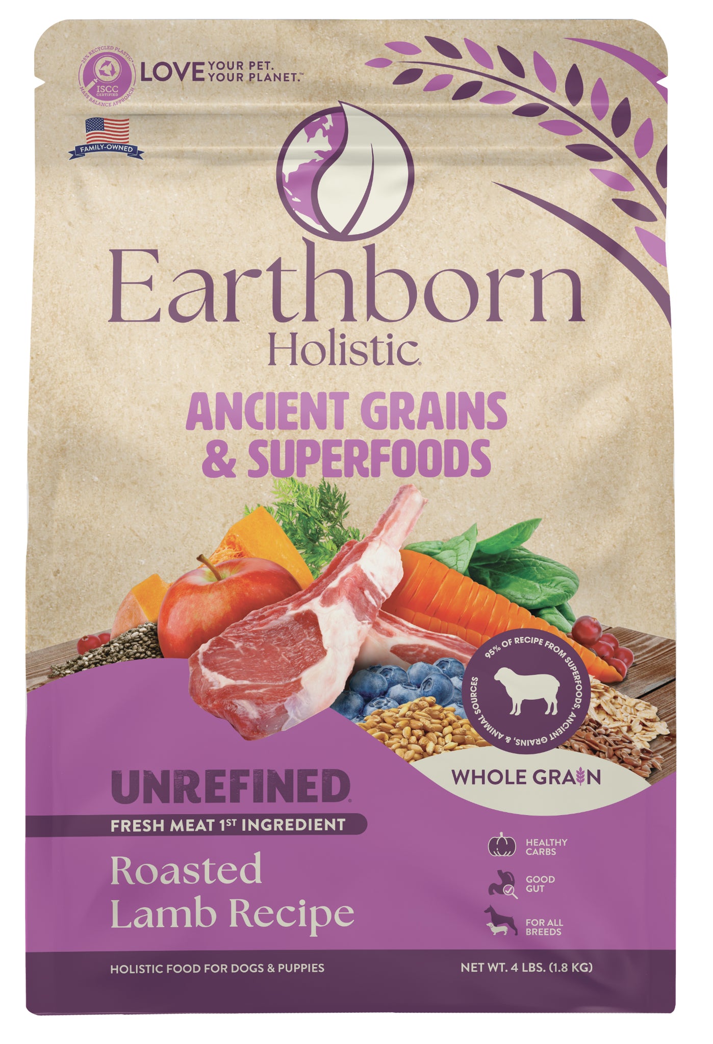 Earthborn Unrefined Roasted Lamb