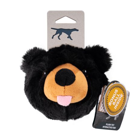 Tall Tails 2-in-1 Black Bear Fetch Dog Toy