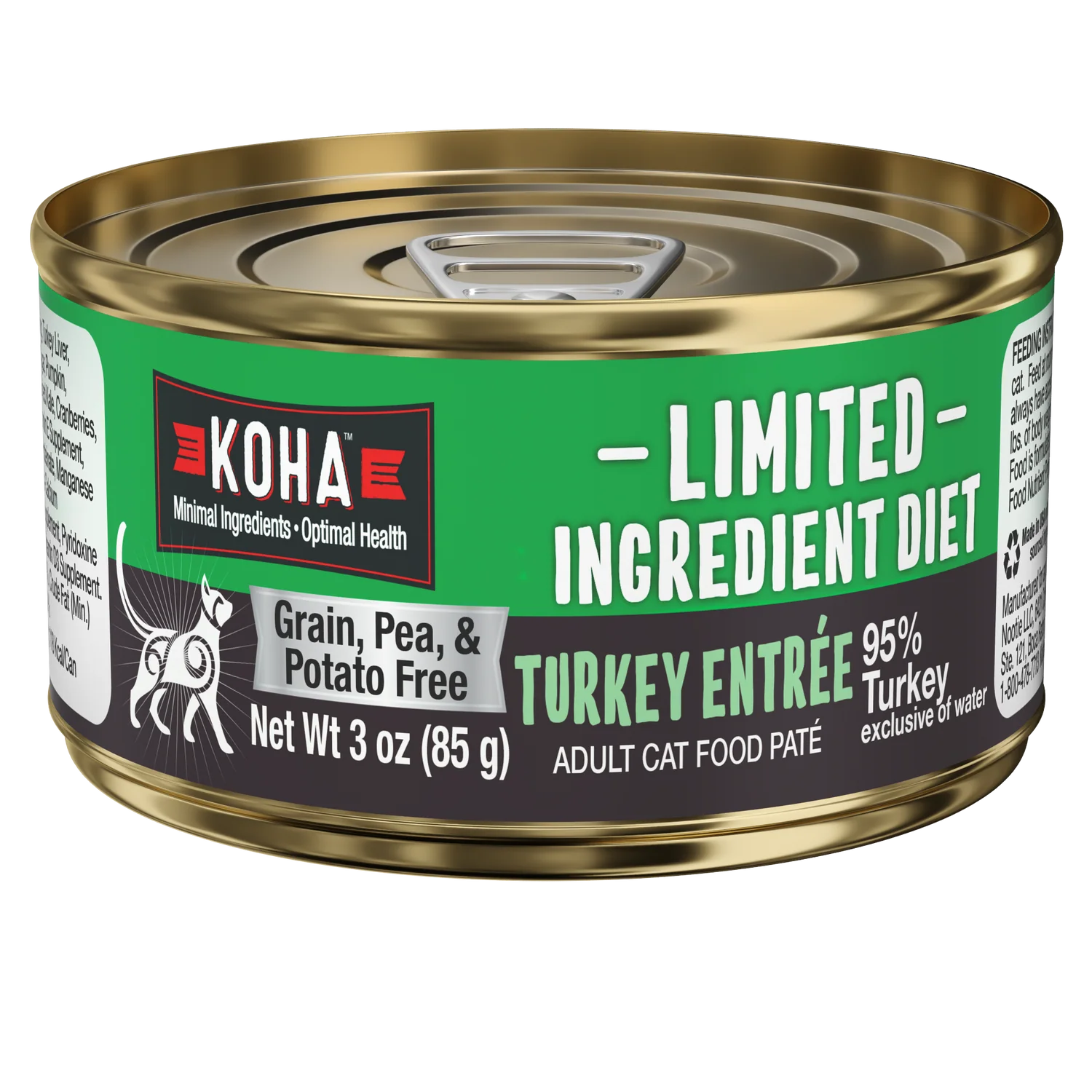 Koha Canned Cat Food Limited Ingredient Diet Turkey Pate