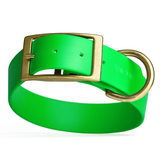 Biothane Waterproof Collar Green Wide