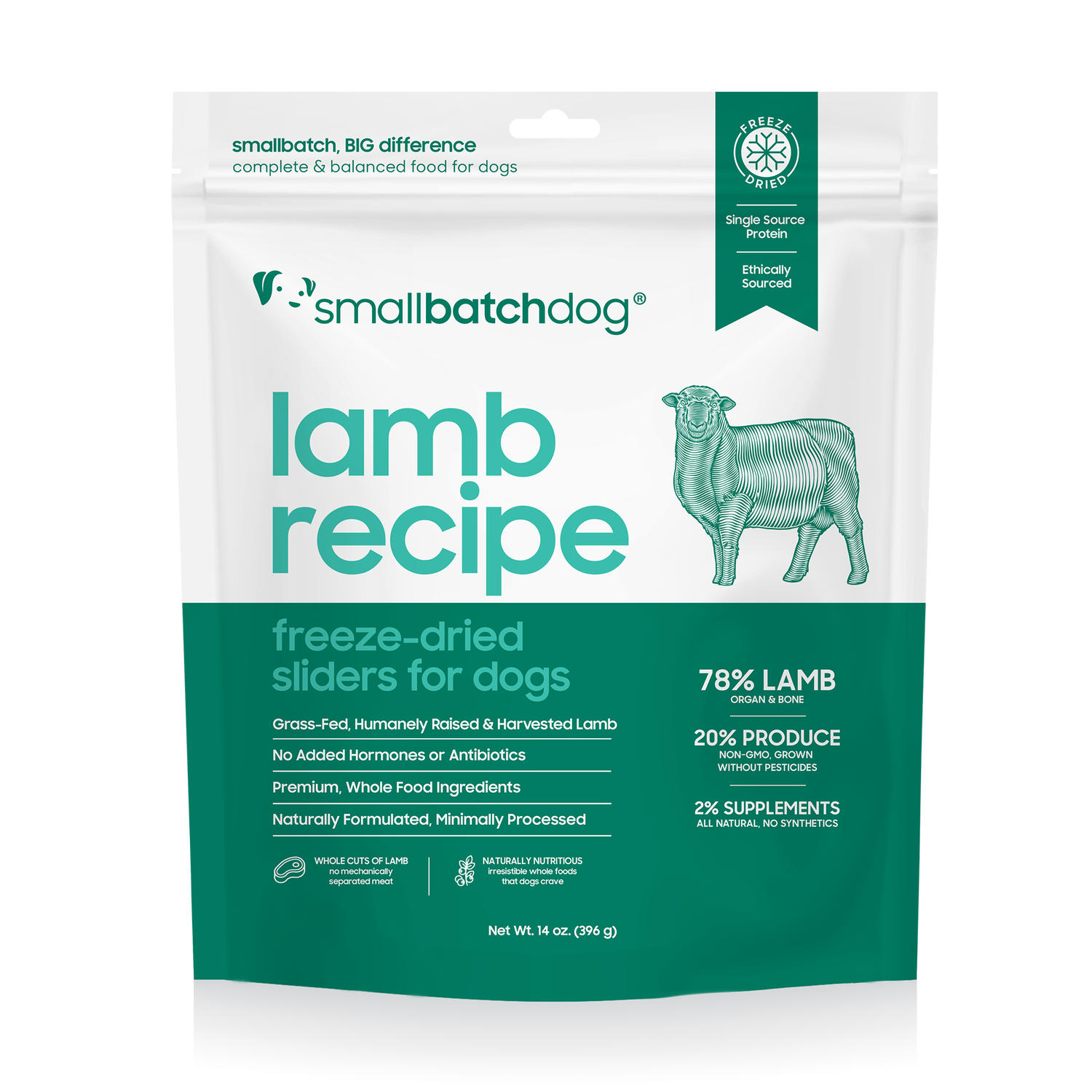 SmallBatch Freeze Dried Lamb Sliders 14oz