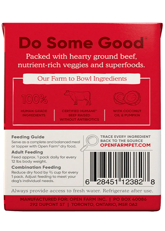 Open Farm Beef Rustic Stew 12.5oz