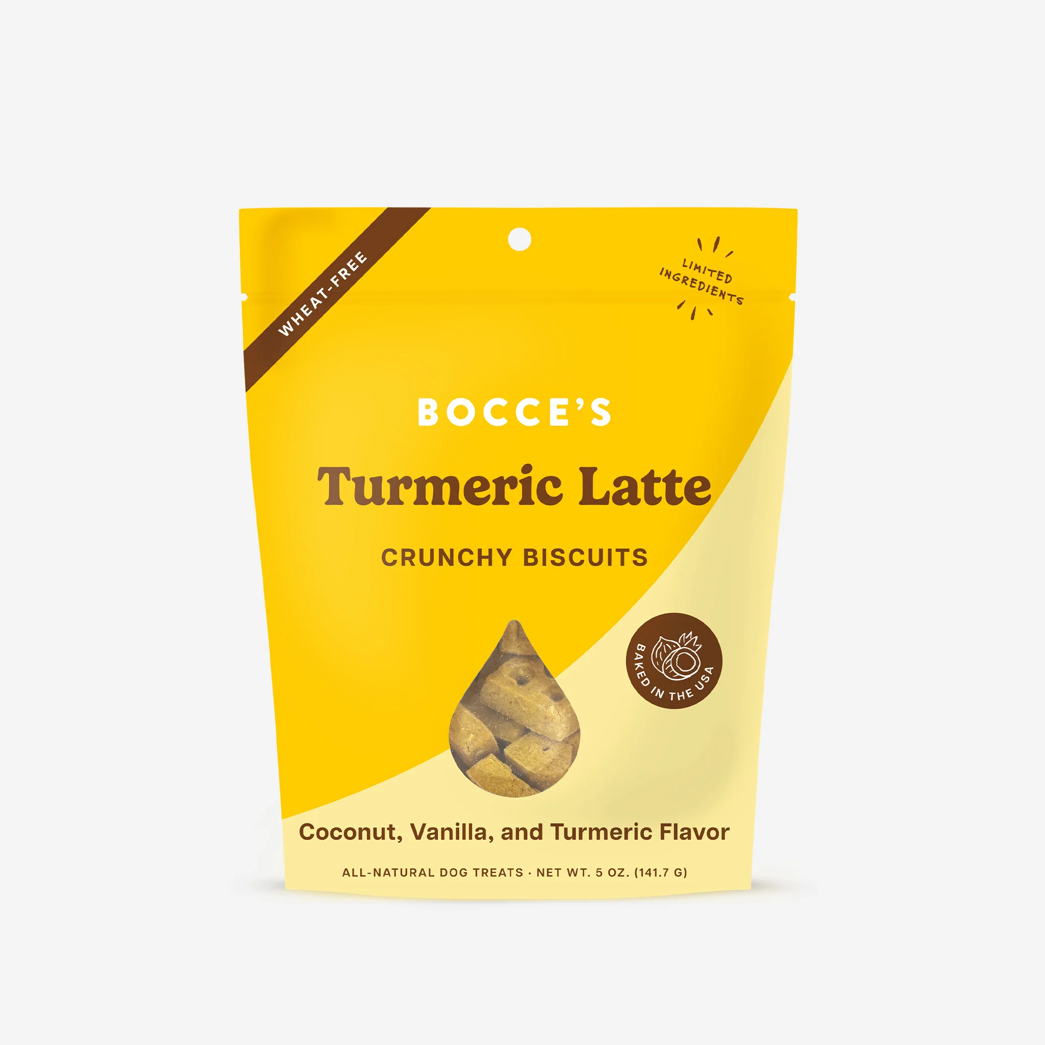 Bocce's Tumeric Latte Biscuits 5oz