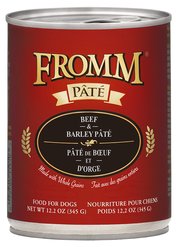 Fromm Canned Dog Food Beef & Barley 12oz