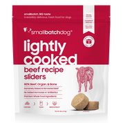 SmallBatch Frozen Lightly Cooked Dog Food Beef