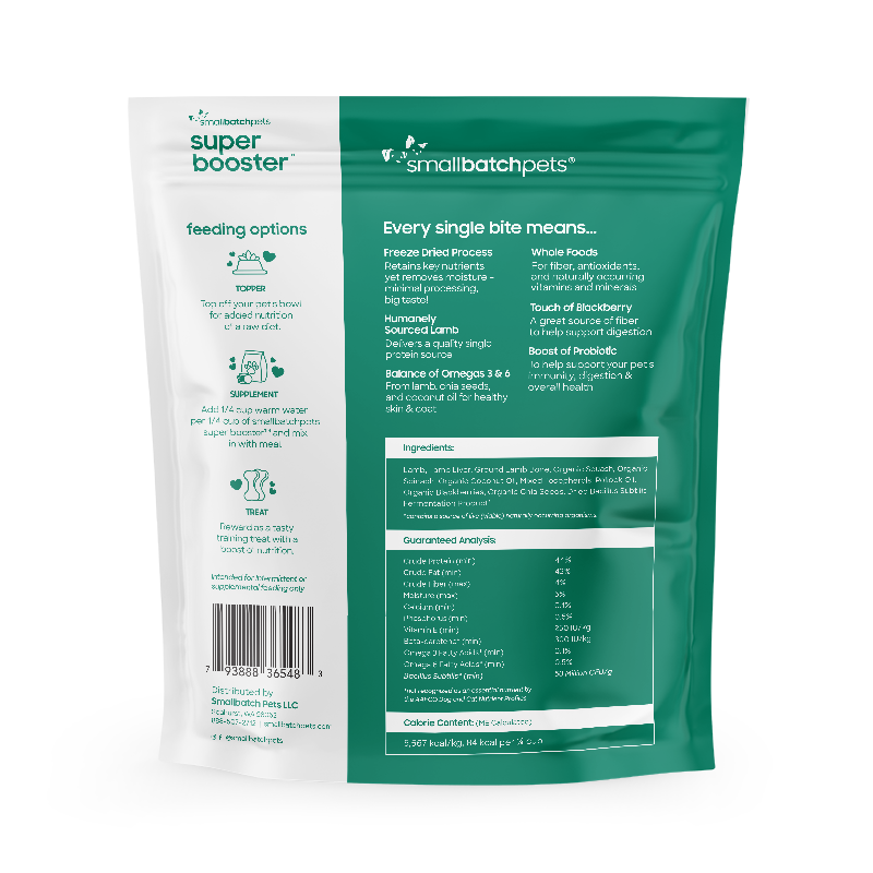 SmallBatch Super Booster Freeze Dried Lamb Bites 7oz