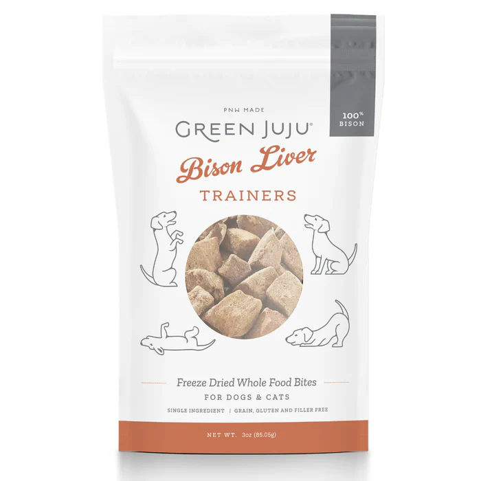 Green JuJu Single Ingredient Bison Liver Trainers 3oz