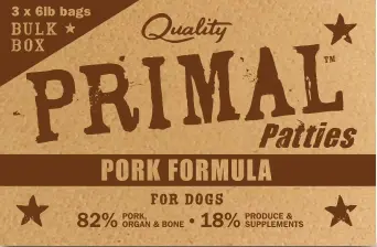 Primal Raw Dog Food Pork