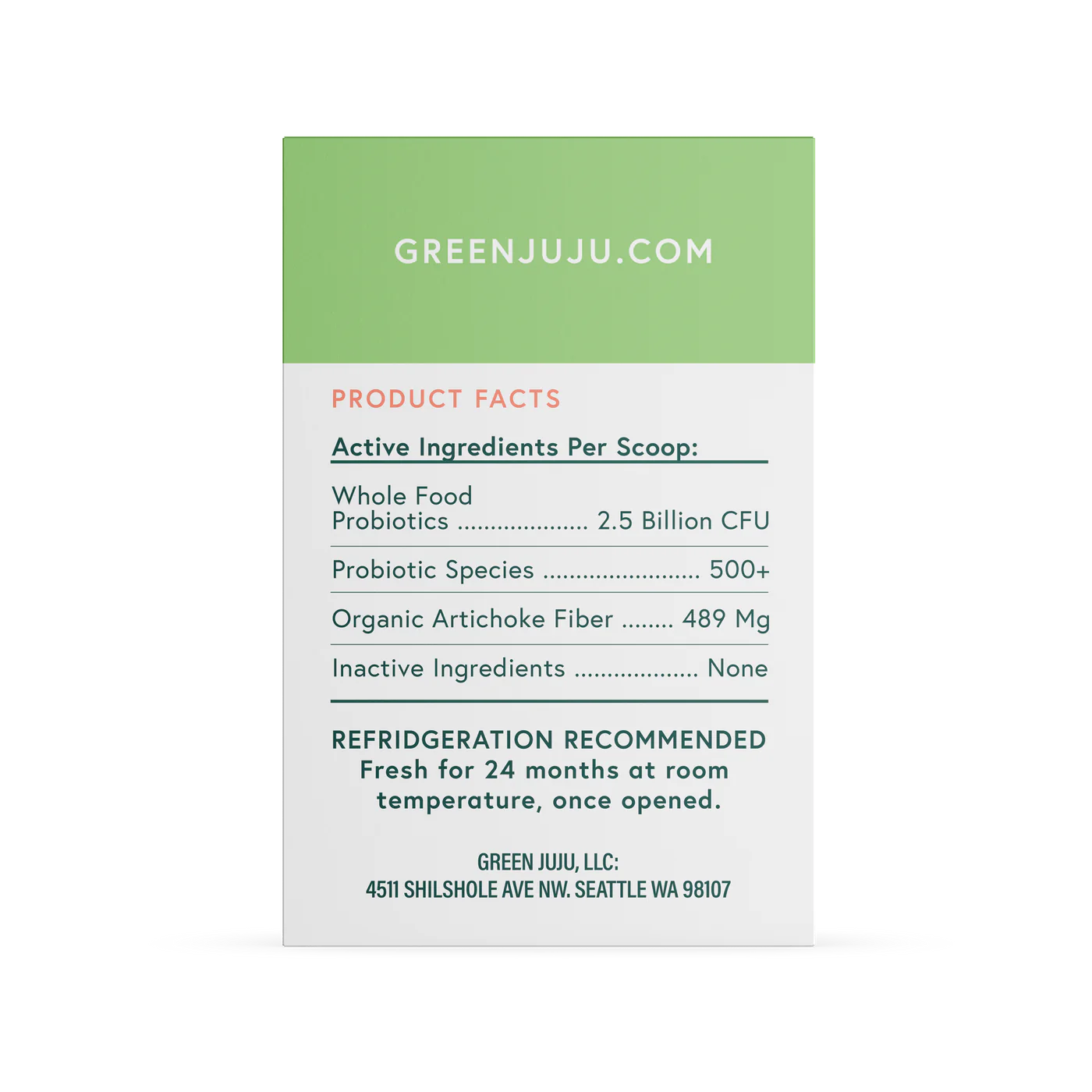 Green Juju Probiotics Soil 30gr