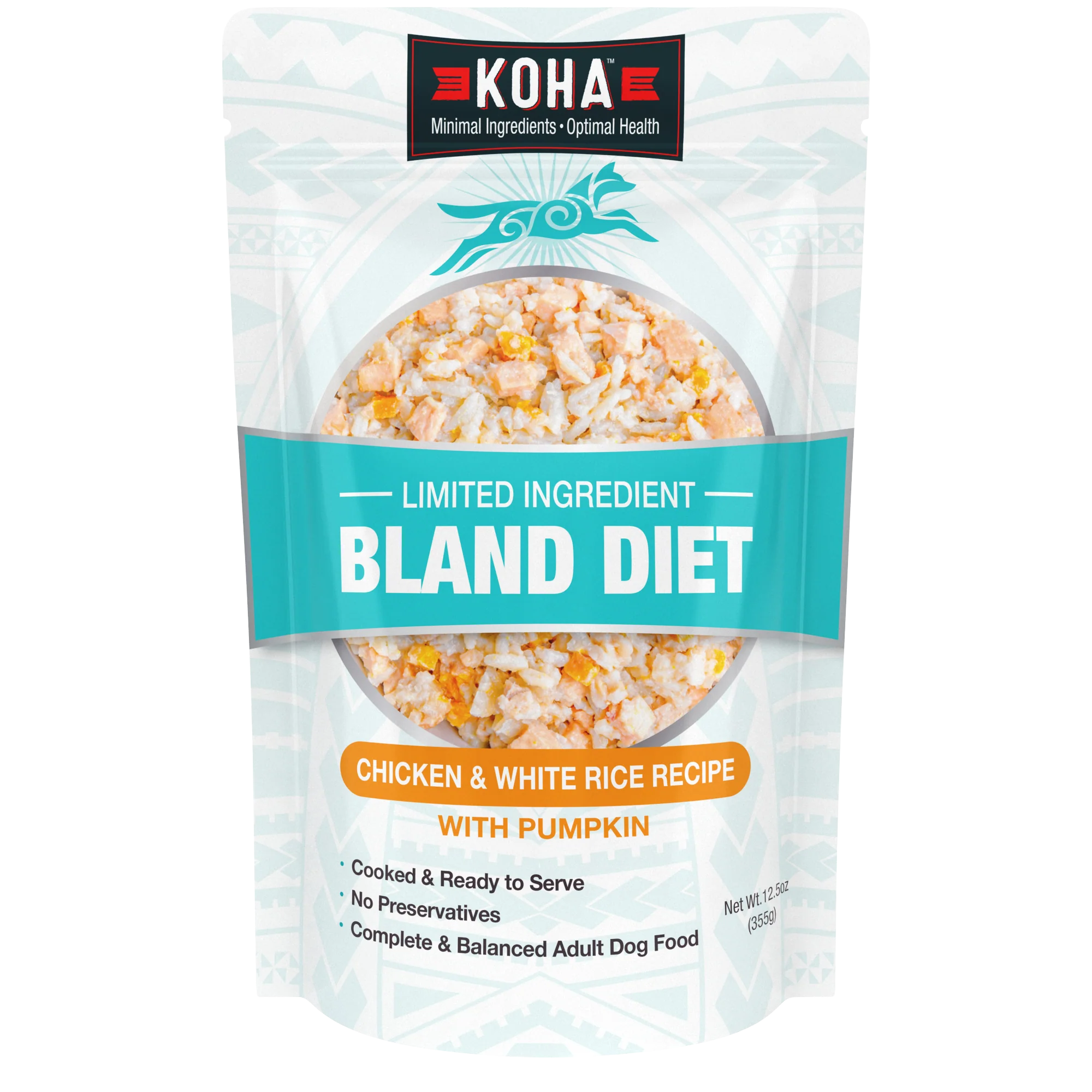 Koha Limited Ingredient Bland Diet Chicken & White Rice Recipe 12.5oz