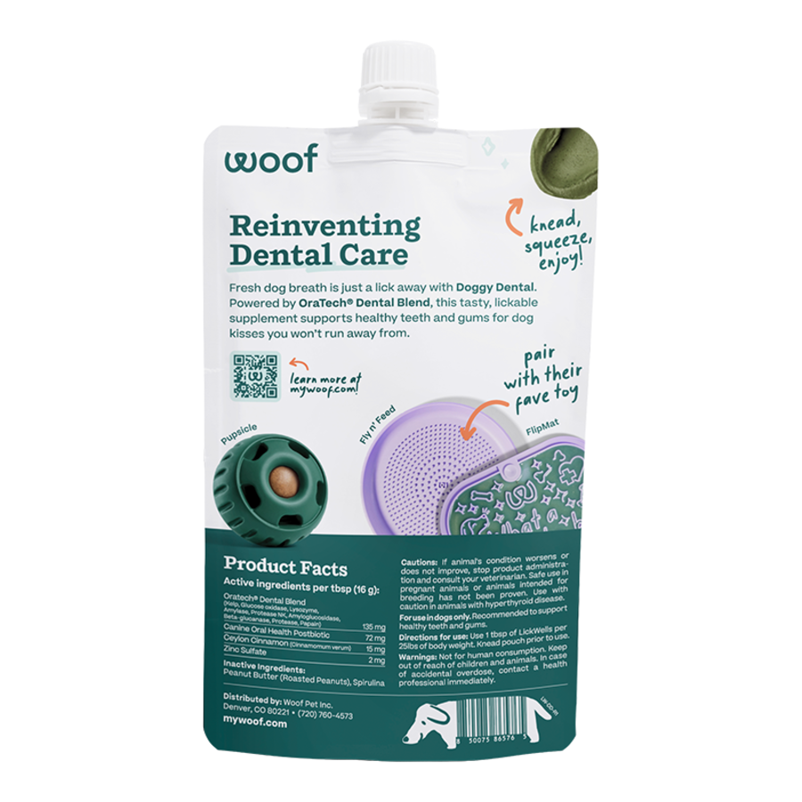 Woof Lickwells Doggy Dental 12oz