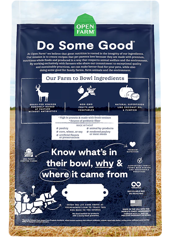 Open Farm Grain Free New Zealand Venison