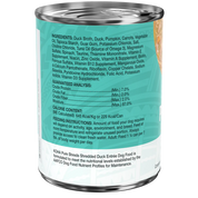Koha Canned Dog Food Pure Shreds Duck 12.5oz
