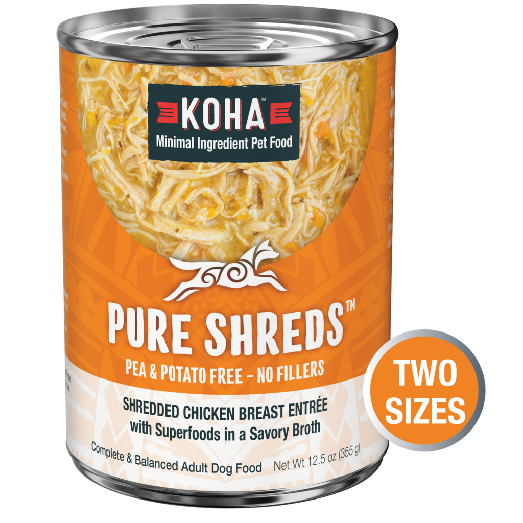 Koha Canned Dog Food Pure Shreds Chicken 12.5oz