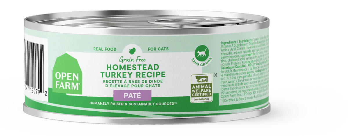 Open Farm Canned Cat Homestead Turkey Recipe Pate