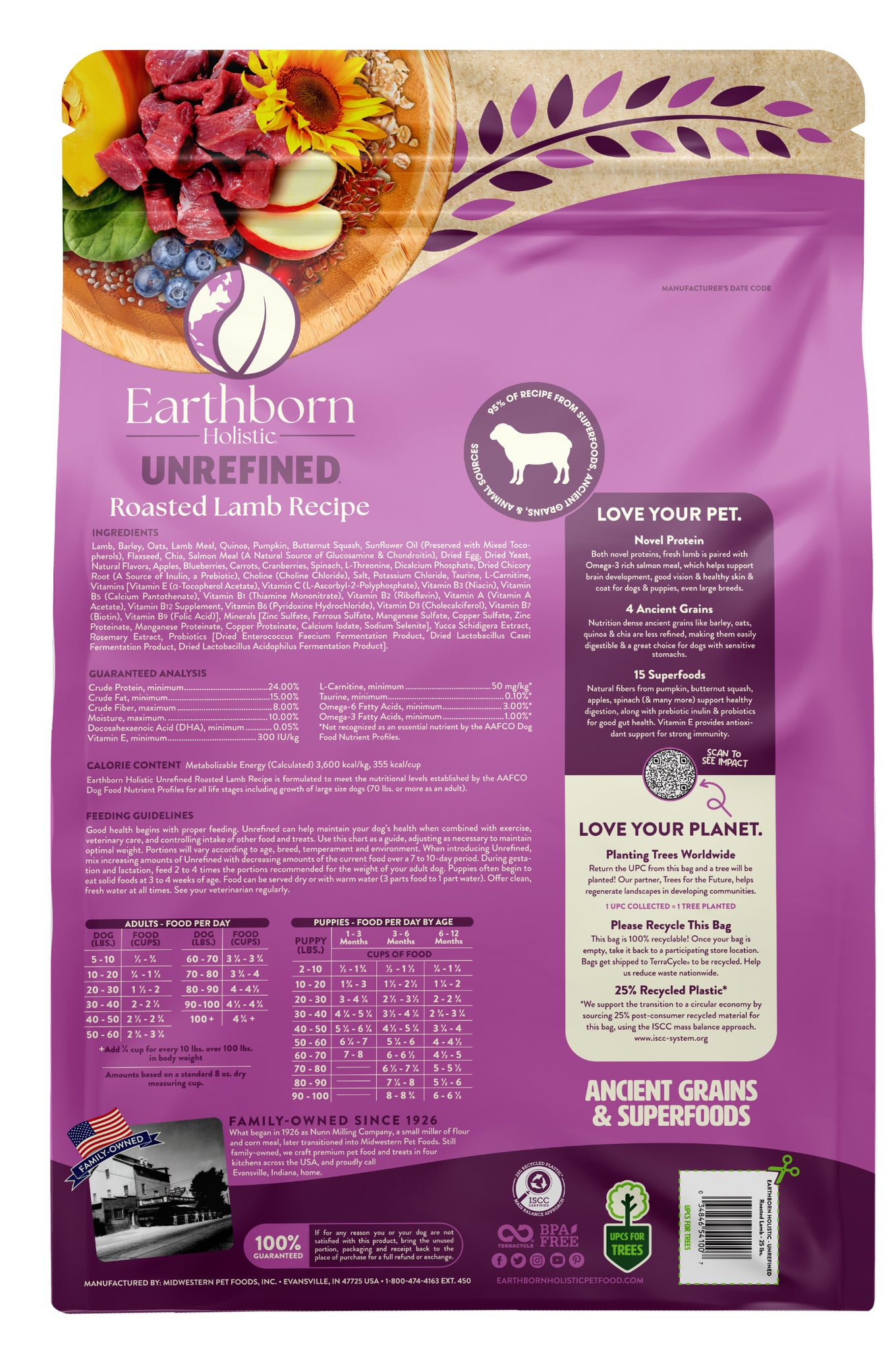 Earthborn Unrefined Roasted Lamb
