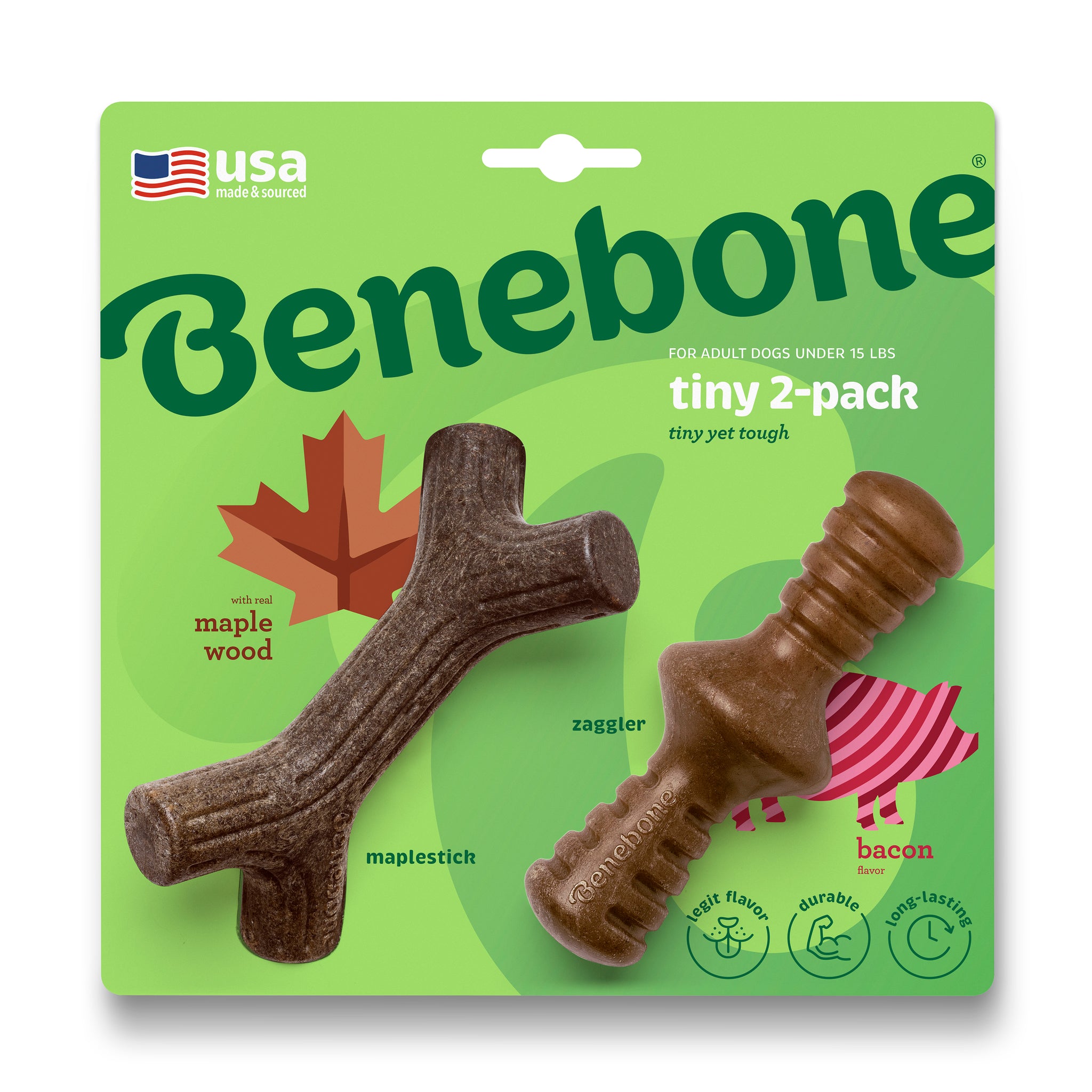 Benebone Zaggler & Maplestick Tiny 2 Pack