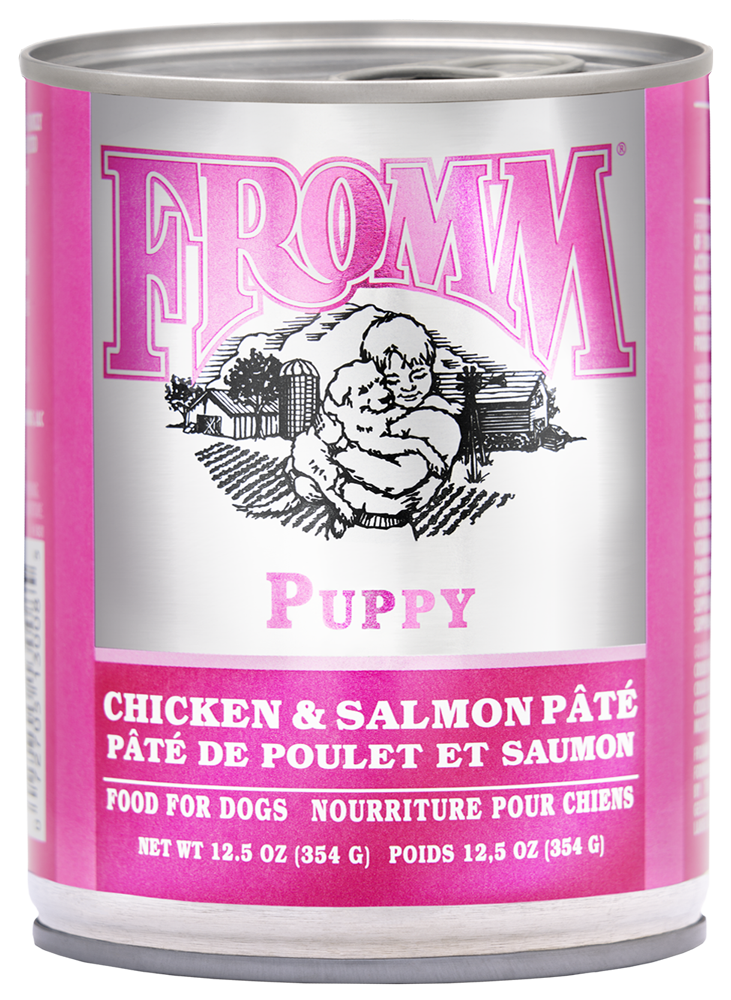 Fromm Canned Dog Food Classic Puppy Chicken & Salmon Pate 12.5oz